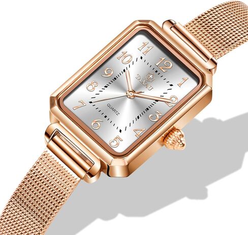 Womens Watch Fashion Dress Dress Mesh Sbart Watchproof Watches for Women Elegant Dainty two Tine Womens Watch Watch Quartz Easy Read Watches With Day Date in Kuwait