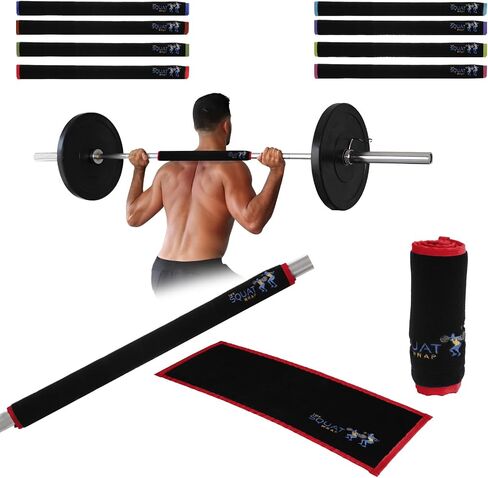 | Squat Wrap (Long) | Thin Bar Pad Wrap. Hugs-the-Bar. Secures to Standard & Olympic Barbells. Great for Squats, Deadlifts, & Leg Day. in Kuwait
