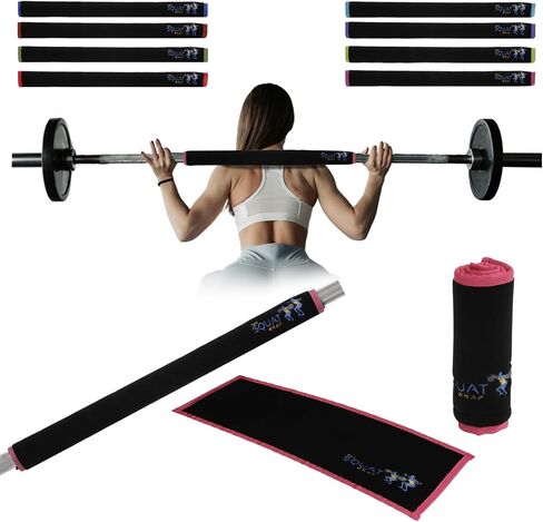 | Squat Wrap (Long) | Thin Bar Pad Wrap. Hugs-the-Bar. Secures to Standard & Olympic Barbells. Great for Squats, Deadlifts, & Leg Day. in Kuwait