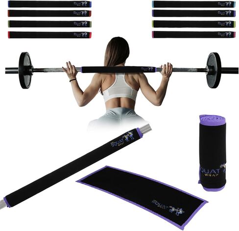| Squat Wrap (Long) | Thin Bar Pad Wrap. Hugs-the-Bar. Secures to Standard & Olympic Barbells. Great for Squats, Deadlifts, & Leg Day. in Kuwait