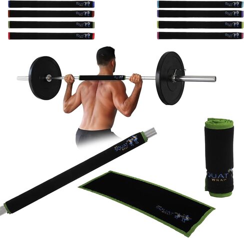 | Squat Wrap (Long) | Thin Bar Pad Wrap. Hugs-the-Bar. Secures to Standard & Olympic Barbells. Great for Squats, Deadlifts, & Leg Day. in Kuwait