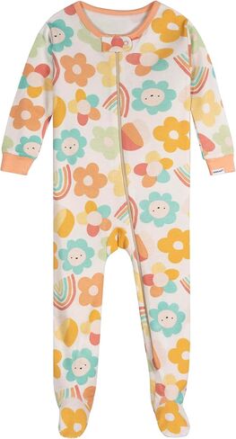 Onesies Brand Baby Girls' 2-Pack Footed Pajamas, Pears, 0-3 Months in Saudi Arabia