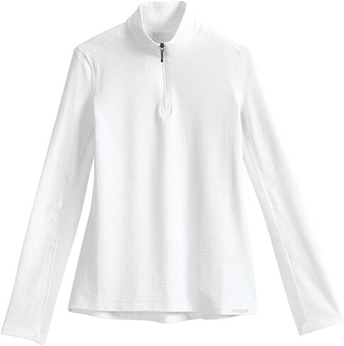 Dover Saddlery CoolBlast 100 Kids' Long Sleeve Shirt, Color: White, Size: Medium in Saudi Arabia