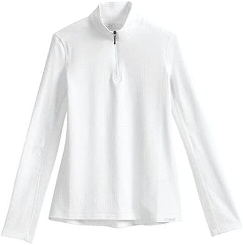Dover Saddlery CoolBlast 100 Kids' Long Sleeve Shirt, Color: White, Size: Medium in Saudi Arabia