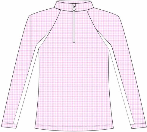 الأطفال الوردي القماش القطني 1/4 ZIP - كم طويل in Saudi Arabia