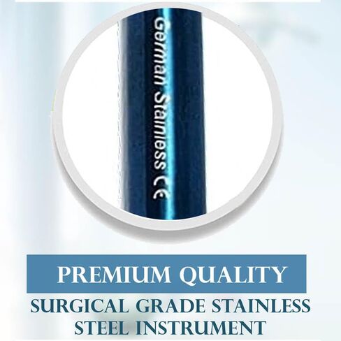 Professional Dental Periosteal Elevator, Stainless Steel with Blue Titanium Coated Tips (Busar) in Saudi Arabia