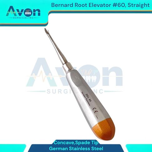 مجموعة من 2PCS Bernard Dental Tooth Root Elevator Pick ، ​​#60 ، Tip Catcave Spade Tip & #77r Terms Serves in Saudi Arabia