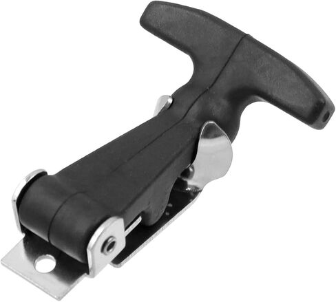 Coshar 2Pcs Stainless Steel Flexible Drawer Latches Rubber Flexible T-Handle Hasp Draw Latch with Brackets for Tool Cabinet,Hood or Vehicle Engine in Saudi Arabia