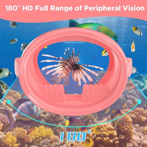 Scuba Mask, Oval Adults Diving Mask, Snorkeling Gear Freediving Mask, Goggles for Snorkel, Swimming Mask for Spearfishing, Tempered Glass HD Anti-Fog in Saudi Arabia