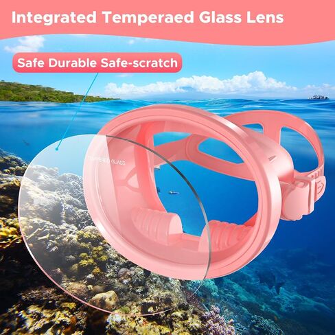 Scuba Mask, Oval Adults Diving Mask, Snorkeling Gear Freediving Mask, Goggles for Snorkel, Swimming Mask for Spearfishing, Tempered Glass HD Anti-Fog in Saudi Arabia