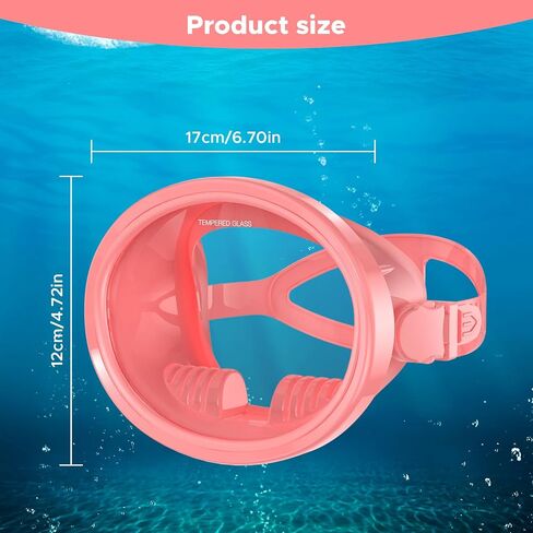 Scuba Mask, Oval Adults Diving Mask, Snorkeling Gear Freediving Mask, Goggles for Snorkel, Swimming Mask for Spearfishing, Tempered Glass HD Anti-Fog in Saudi Arabia