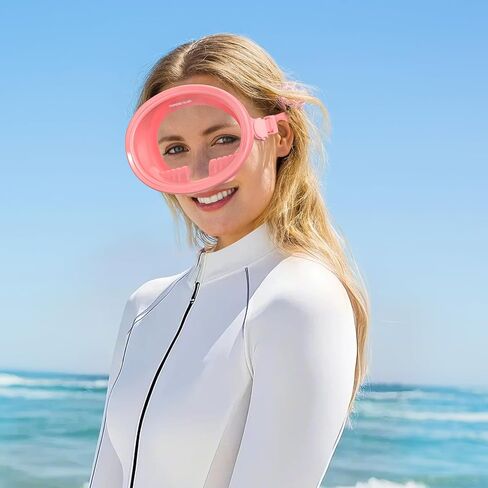 Scuba Mask, Oval Adults Diving Mask, Snorkeling Gear Freediving Mask, Goggles for Snorkel, Swimming Mask for Spearfishing, Tempered Glass HD Anti-Fog in Saudi Arabia