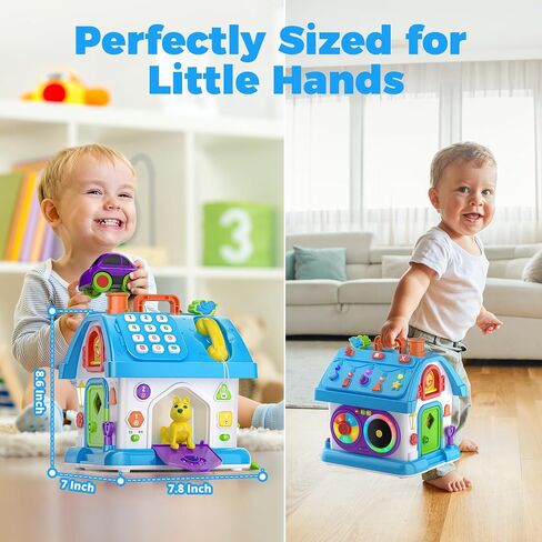 Montessori Toy for 1 Year Old Girl Gifts, Musical Bilingual Educational Toddler Toy Age 1-2 Yr 12-18 Month, First Birthday Gift for 1 Year Old Girl (Pink) in Saudi Arabia