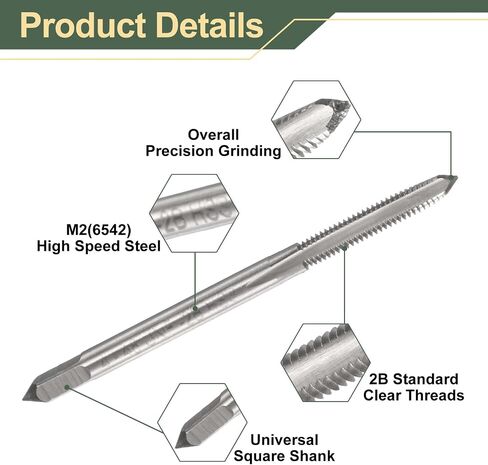 UXCELL HAND TAPER TAPP 1-1/4-7 UNC 2B THERD TELP TAPS TAPS TARTER FLUTE SCREATING THRAPPING THRAPTING THREAPLE in Saudi Arabia