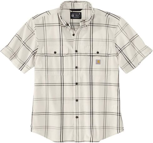Carhartt Men's 106140 Loose Fit Midweight Short-Sleeve Plaid Shirt in Saudi Arabia