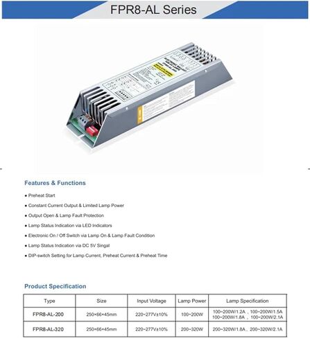 100-200W 220-277V الصابورة الإلكترونية in Kuwait