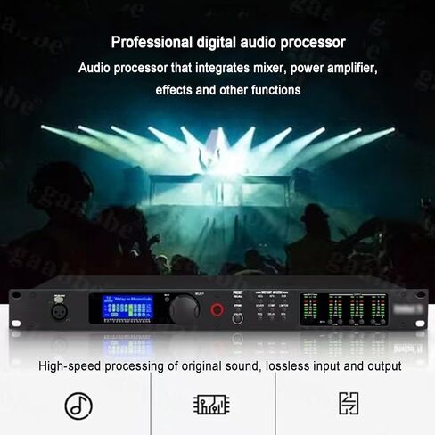 2 الإدخال 6 إدخال معالج الصوت ، معالج تقسيم تردد السماعة ، مع LCD SN ومؤشر المستوى ، يمكن تعيينه عبر جهاز كمبيوتر ، لاستوديو DJ ، الأداء المباشر in Kuwait