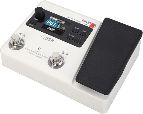 Alomejor Multi Effects Processor, 8 Modules 100 Drum Rhythms Guitar Pedal with and 24 Bit A,D for Guitar Bass Players (US Plug) in Saudi Arabia
