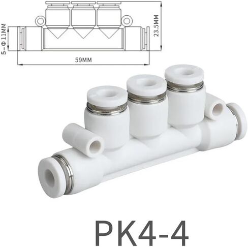 5pcs pkg pk connection connection Quick Air Hose Fitting 12 10 8 6 4 أنبوب أنبوب موصل الضغط الهوائي 4 مم 6 مم 8 مم 10 مم 12 مم (PKG12-10) in Kuwait