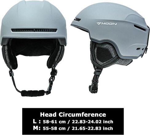 Ski Helmet Lightweight Low-Profile Integrated Liner Snowboard Winter Sports Moisture-Wicking Heat-Trapping 2 Sizes in Kuwait