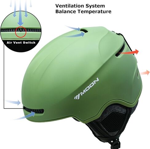Ski Helmet Lightweight Low-Profile Integrated Liner Snowboard Winter Sports Moisture-Wicking Heat-Trapping 2 Sizes in Kuwait