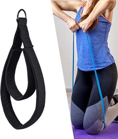 Pilates Generic Bilates حزام مزدوج الحلقة ، حزام اللياقة التدريبية تدريب المرأة على حزام معدات بيلاتيس حلقة مزدوجة ، للياقة البدنية ، التمرين in Saudi Arabia