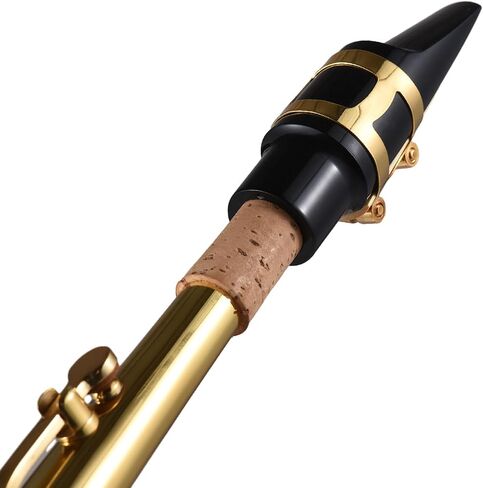 الساكسفون ، EB Alto Saxophone النحاس المرن Alto Sax Wind أداة Sax alto saxophone مع قفازات الحمل الأشرطة لسان ساكسفون لطلاب المبتدئين (02) in Kuwait