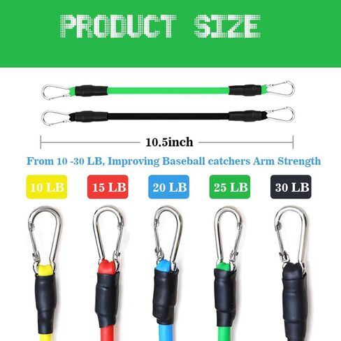 Baseball Resistance Bands for Catcher – Pro-Grade Catcher Framing Receiving Aid | 5-Level Adjustable Catcher Resistance Bands for Baseball/Softball Training (All Ages) in Kuwait