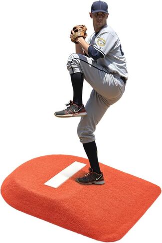 Mound Pitching Mound ، Motable Game Game Mound ، 42 في ممارسات التدريب في الهواء الطلق في الهواء الطلق ، وأدوات عرض للكرة اللينة من قطعة واحدة مع العشب المضاد للمضاد ومطاط نصب in Saudi Arabia