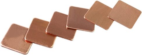10 PCS ورقة معدنية نحاسية ، سمك 0.3 مم إلى 2.0 مم ، ورقة نحاسية كمبيوتر محمول ، شرائح ، فواصل ، أحواض الحرارة ، لتبريد الرقائق (15x15x0.3mm) in Saudi Arabia