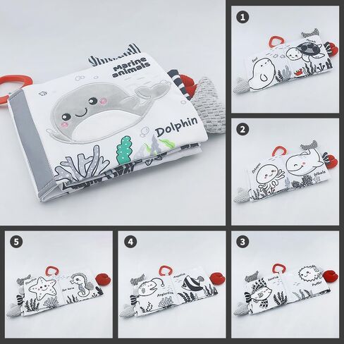 Caterbee Baby Activity Travel Mobile Arch Toy ، ألعاب سرير بالأبيض والأسود (حيوان) in Kuwait