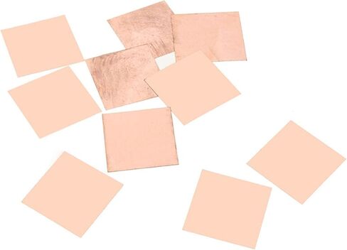 Pure Copper Sheets, 10Pcs 0.1-0.8mm Thick Laptop Copper Sheet,Plate Strip Shim Thermal Pad Heatsink Sheet,for Chip Cooling(1mm) in Saudi Arabia