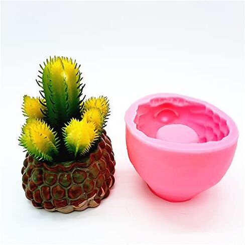 Cute Hedgehog Concrete Flower Pot Silicone Mold Animal Succulent Planter Pot Vase Mold Candle Pen Holder Mold Epoxy Resin Cement Clay Mould in Kuwait