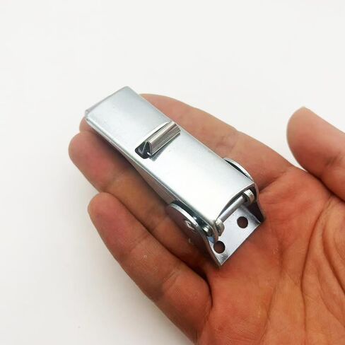 مزلاج التبديل المحملة الربيع ، Glrovazas Steel Catch Hasp Clamp Clamp Lock للخزانة (2pcs) in Kuwait