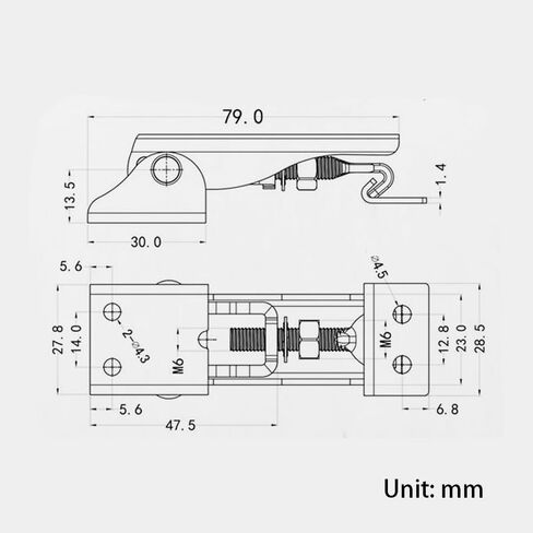 Spring Loaded Toggle Latch, glrovazas Steel Catch Hasp Clamp Clip Lock for Cabinet(2pcs) in Kuwait