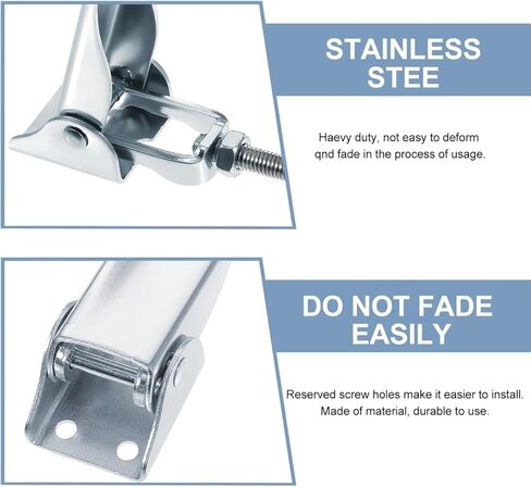 Compression Latch Lock Stainless Steel Catch Latch Safety Lock for Cabinets Door Silver Easy Installation 2.75 X 1.07 X 1.18 Inch in Saudi Arabia
