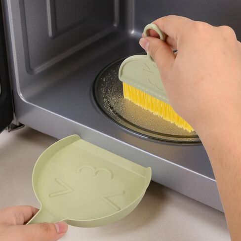 مجموعة صغيرة ومجموعة Dustpan ، Mini Compact Portable ، للمنزل والأرائك وأسطح المطبخ ورفوف التخزين ومكاتب المكاتب والحمامات ومناطق الحيوانات الأليفة (الوردي) in Kuwait