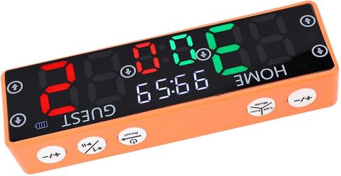 Electronic Scoreboard, 0-99 Score Range 0-9 Game Points, LED Display Digital Scoreboard with Buzzer, Battery Powered Basketball Scoreboard, Score Keeper for Chess, Table Tennis in Saudi Arabia