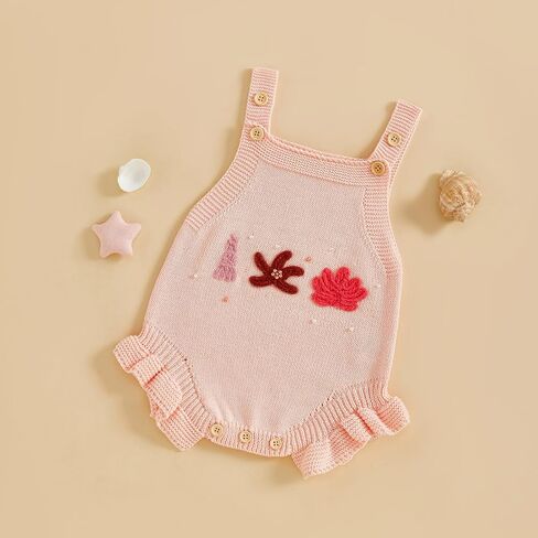 FYBITBO Baby Sweater Knit Romper Newborn Girl Strawberry Sweaters Onesie Overalls Fall Winter Clothes Knitted Outfit in Saudi Arabia
