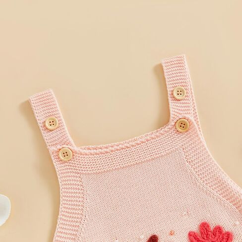 FYBITBO Baby Sweater Knit Romper Newborn Girl Strawberry Sweaters Onesie Overalls Fall Winter Clothes Knitted Outfit in Saudi Arabia
