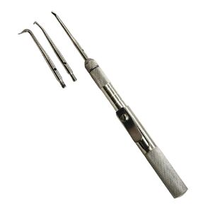 1 Each - Semi-Automatic Dental Crown Removing Gun Tool + 3 Attachment Tips | Autoclave-Safe Stainless Steel Instruments in Saudi Arabia