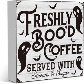 Fall Decor Polka Dots Pumpkins Bow Striped Plaid Wooden Box Gifts Thanksgiving Decorations for Home Indoor Wood Square Sign Desk Block Signs Home Shelf Office Decoration 5 x 5 Inches Tub1905 in Saudi Arabia