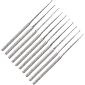 G.S 10 PCS Buck Ear Curette #1 Blunt Straight 6.5" Veterinary ENT Instruments Best Quality in Kuwait