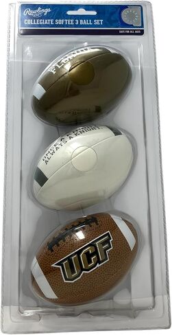 Rawlings NCAA 3 Pack Softee Football ، 5 "، ألوان الفريق in Saudi Arabia