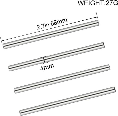 4Pcs Hinge Pin Lower 4x67.5mm Upgrade Parts for Arrma 1/8 Kraton Typhon Outcast 6S BLX 1/7 Mojave Felony Fireteam Infraction,Replace #ARAC5032#AR330381 in Saudi Arabia