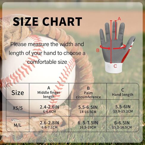 Youth Baseball USA Flag Glove American Flag Batting Gloves Comfortable Fit Breathable Durable Lightweight Design Junior Training Batting in Kuwait