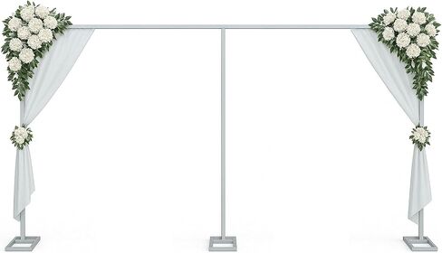 10x20ft Backdrop Stand Heavy Duty Pipe and Drape Backdrop Stand for Parties, Adjustable Pipe Kit Curtain Frame Stand for Photography Background Support,Wedding Arch Metal Frame (Gold) in Saudi Arabia