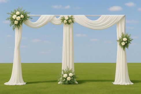 10x20ft Backdrop Stand Heavy Duty Pipe and Drape Backdrop Stand for Parties, Adjustable Pipe Kit Curtain Frame Stand for Photography Background Support,Wedding Arch Metal Frame (Gold) in Saudi Arabia