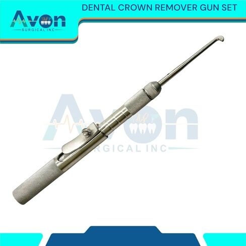 أداة الأسلحة Remover Tooth Crown مع نصائح المرفقات - شبه آلية - مجموعة 4pcs - أدوات طب الأسنان من الفولاذ المقاوم للصدأ in Saudi Arabia