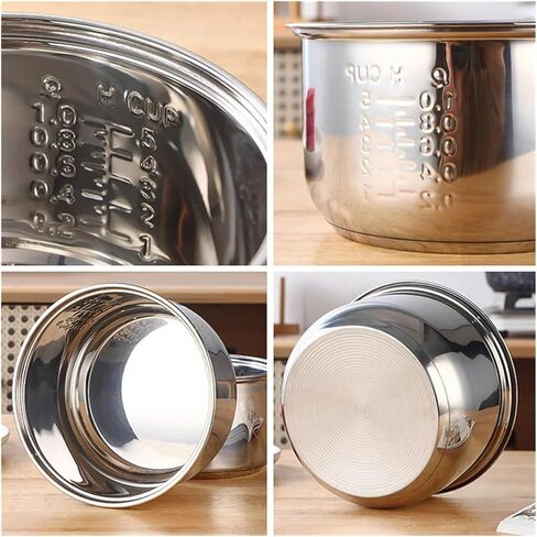 Stainless Steel Multi-Functional Rice Cooker Inner Pot for Replacement Inner Bowl Rice Cooker Pot Inside for Rice Cooker, Kitchen in Saudi Arabia